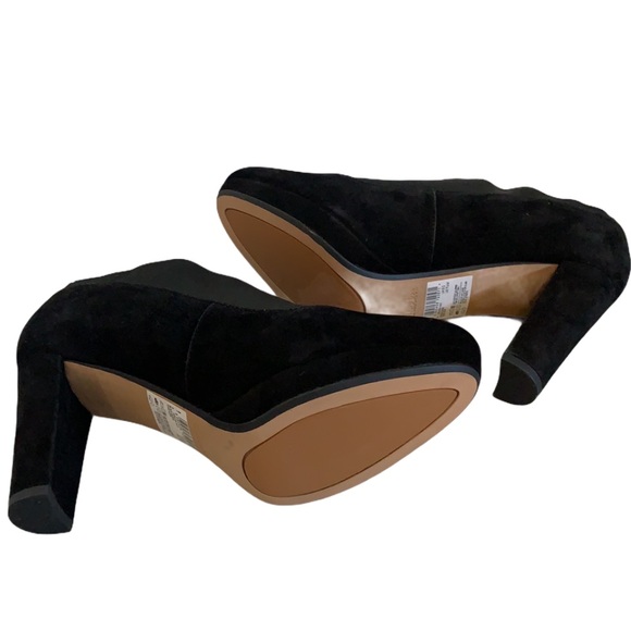 Clarks Kendra Mix Black Suede Ladies Heels Ladies Sz 7.5M - Picture 2 of 6